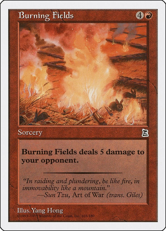 Image for Burning Fields (103) (Portal Three Kingdoms) - Magic: The Gathering