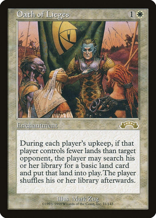 Image for Oath of Lieges (11) (Exodus) - Magic: The Gathering