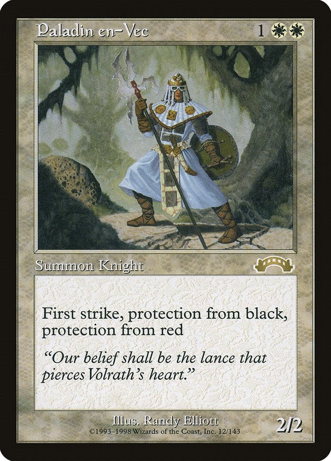Image for Paladin en-Vec (12) (Exodus) - Magic: The Gathering