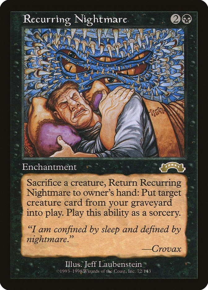 Image for Recurring Nightmare (72) (Exodus) - Magic: The Gathering