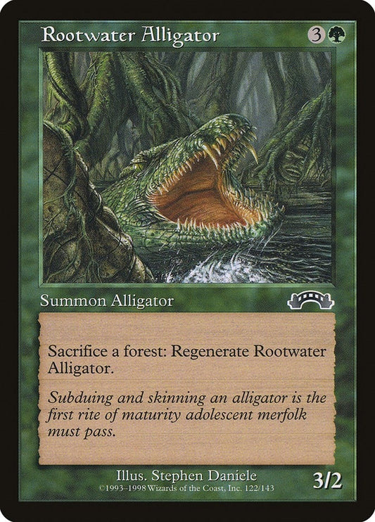 Image for Rootwater Alligator (122) (Exodus) - Magic: The Gathering