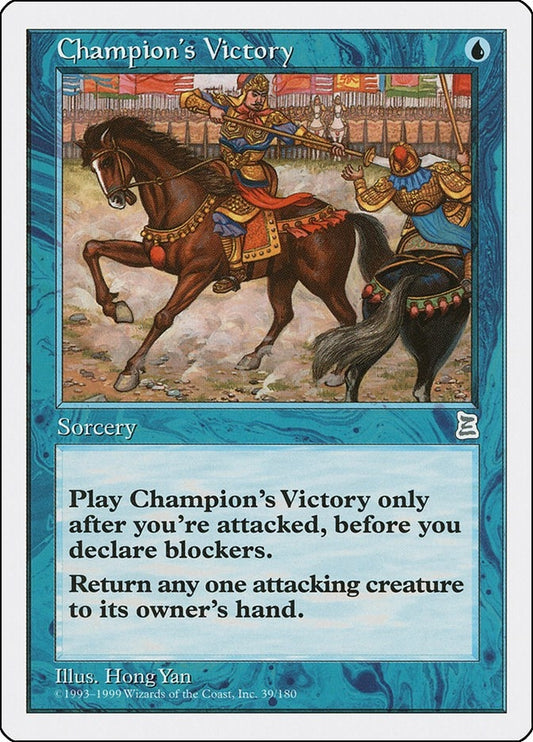 Image for Champion's Victory (39) (Portal Three Kingdoms) - Magic: The Gathering
