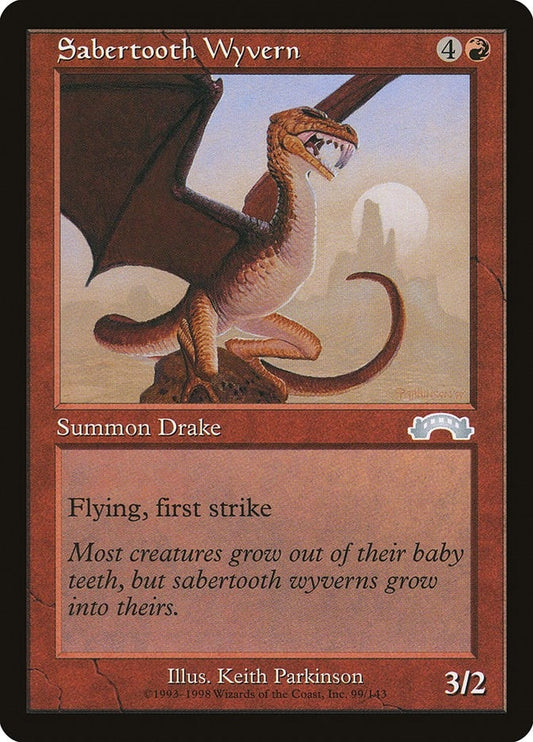 Image for Sabertooth Wyvern (99) (Exodus) - Magic: The Gathering