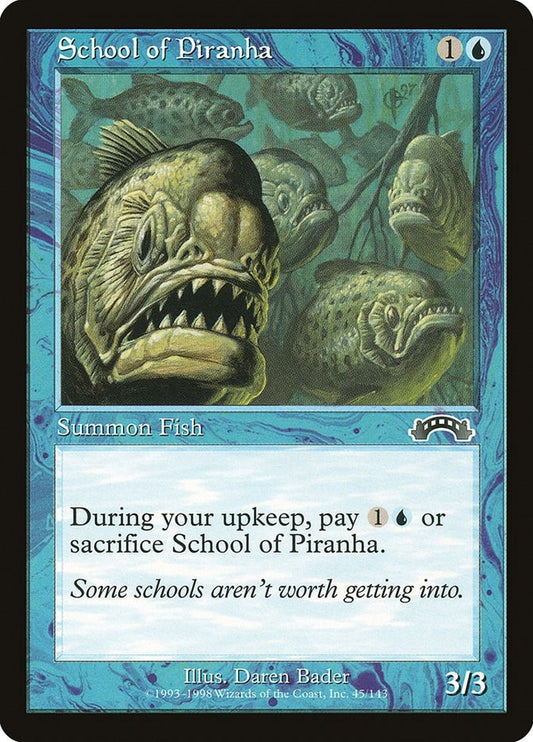 Image for School of Piranha (45) (Exodus) - Magic: The Gathering