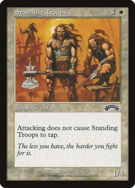 Image for Standing Troops (22) (Exodus) - Magic: The Gathering