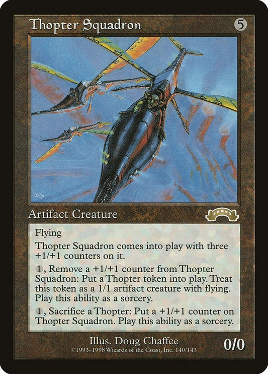 Image for Thopter Squadron (140) (Exodus) - Magic: The Gathering