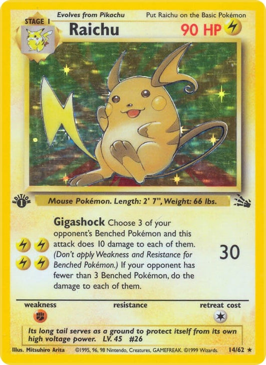 Image for Raichu (14) (14/62) (Fossil) - Pokemon