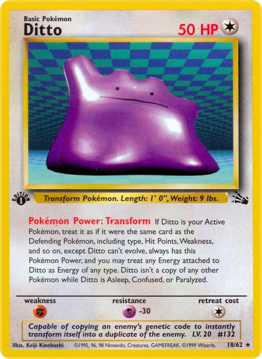 Image for Ditto (18) (18/62) (Fossil) - Pokemon