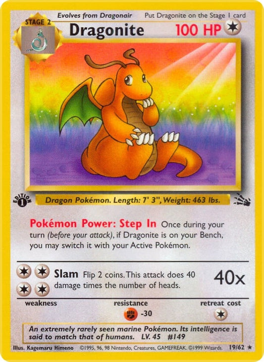 Image for Dragonite (19) (19/62) (Fossil) - Pokemon