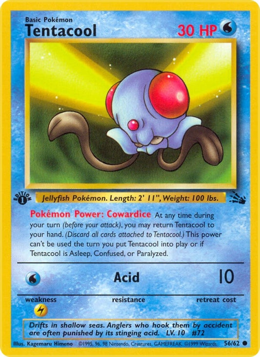 Image for Tentacool (56/62) (Fossil) - Pokemon