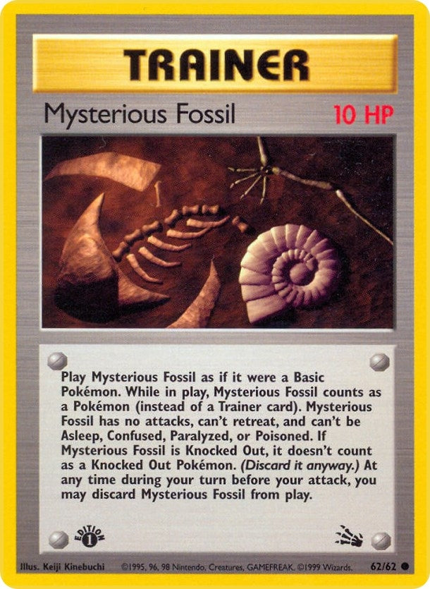 Image for Mysterious Fossil (62/62) (Fossil) - Pokemon