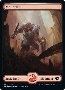 Image for Mountain (284) - Full Art (284) (The Brothers' War) - Magic: The Gathering