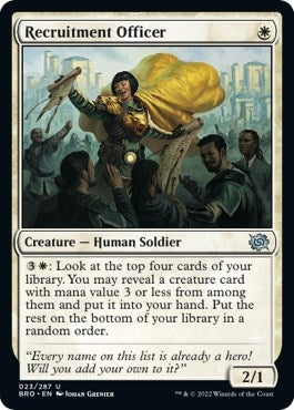 Image for Recruitment Officer (23) (The Brothers' War) - Magic: The Gathering