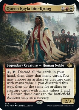 Image for Queen Kayla bin-Kroog (Extended Art) (357) (The Brothers' War) - Magic: The Gathering