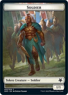Image for Soldier // Elf Warrior Double-Sided Token (3 // 9) (Magic Game Night: Free-For-All) - Magic: The Gathering