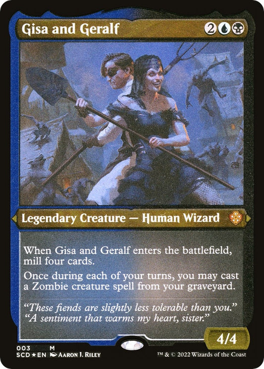Image for Gisa and Geralf (Foil Etched) (3) (Starter Commander Decks) - Magic: The Gathering