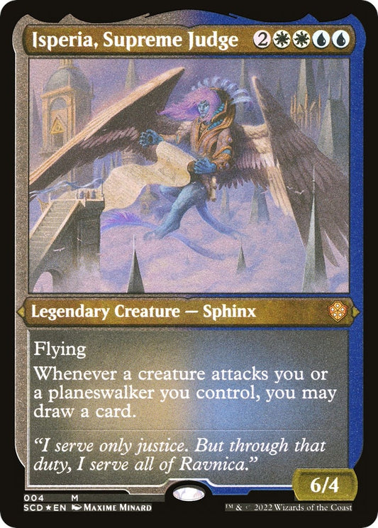Image for Isperia, Supreme Judge (Foil Etched) (4) (Starter Commander Decks) - Magic: The Gathering