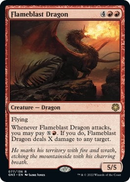 Image for Flameblast Dragon (77) (Magic Game Night: Free-For-All) - Magic: The Gathering
