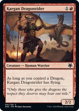Image for Kargan Dragonrider (81) (Magic Game Night: Free-For-All) - Magic: The Gathering