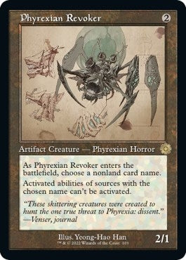 Image for Phyrexian Revoker (Schematic) (103) (The Brothers' War: Retro Frame Artifacts) - Magic: The Gathering