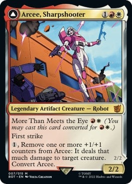 Image for Arcee, Sharpshooter (7) (Universes Beyond: Transformers) - Magic: The Gathering