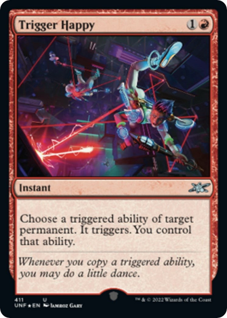 Image for Trigger Happy (Galaxy Foil) (411) (Unfinity) - Magic: The Gathering