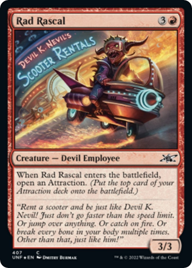 Image for Rad Rascal (Galaxy Foil) (407) (Unfinity) - Magic: The Gathering