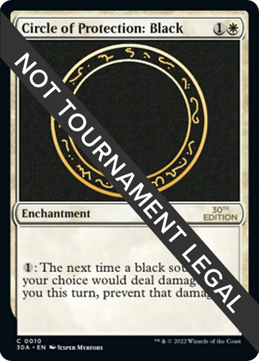 Image for Circle of Protection: Black (10) (30th Anniversary Edition) - Magic: The Gathering