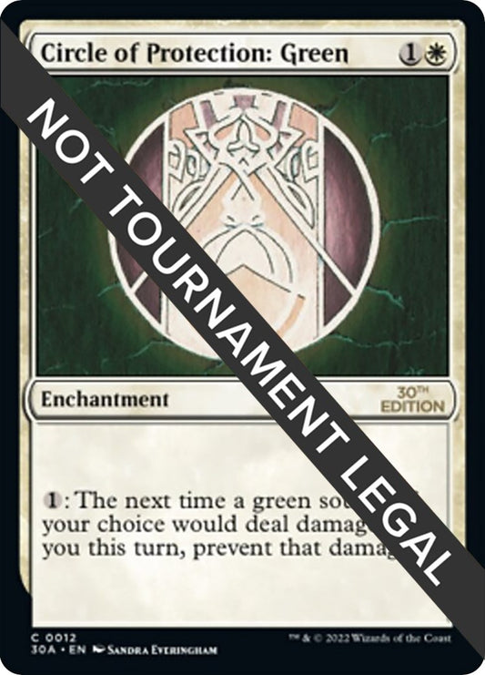 Image for Circle of Protection: Green (12) (30th Anniversary Edition) - Magic: The Gathering