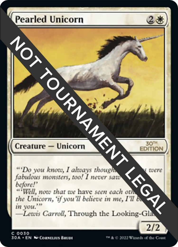 Image for Pearled Unicorn (30) (30th Anniversary Edition) - Magic: The Gathering