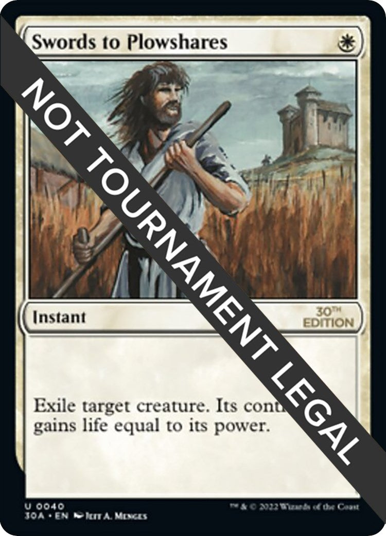 Image for Swords to Plowshares (40) (30th Anniversary Edition) - Magic: The Gathering