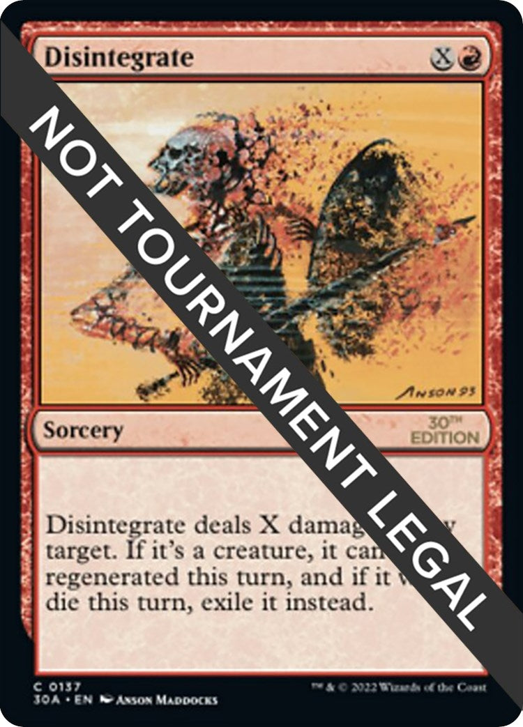 Image for Disintegrate (137) (30th Anniversary Edition) - Magic: The Gathering