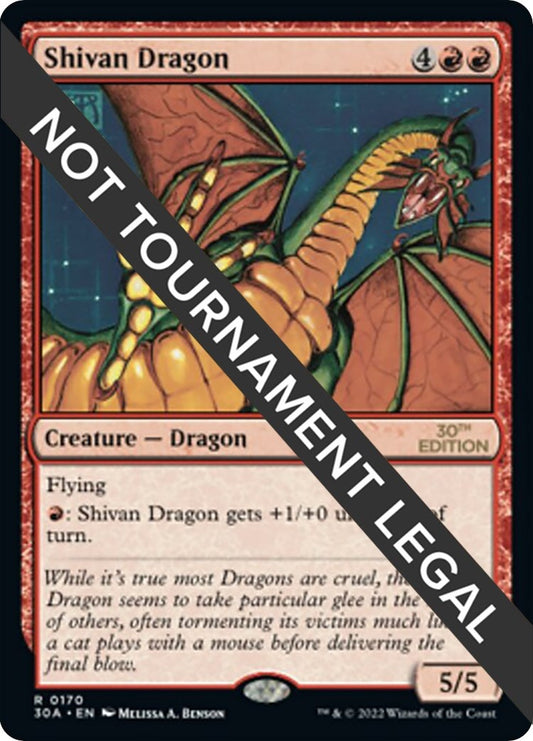 Image for Shivan Dragon (170) (30th Anniversary Edition) - Magic: The Gathering