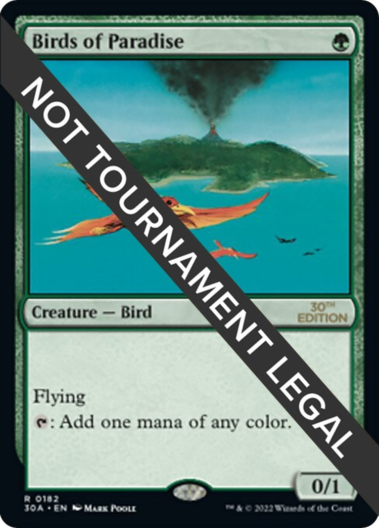 Image for Birds of Paradise (182) (30th Anniversary Edition) - Magic: The Gathering