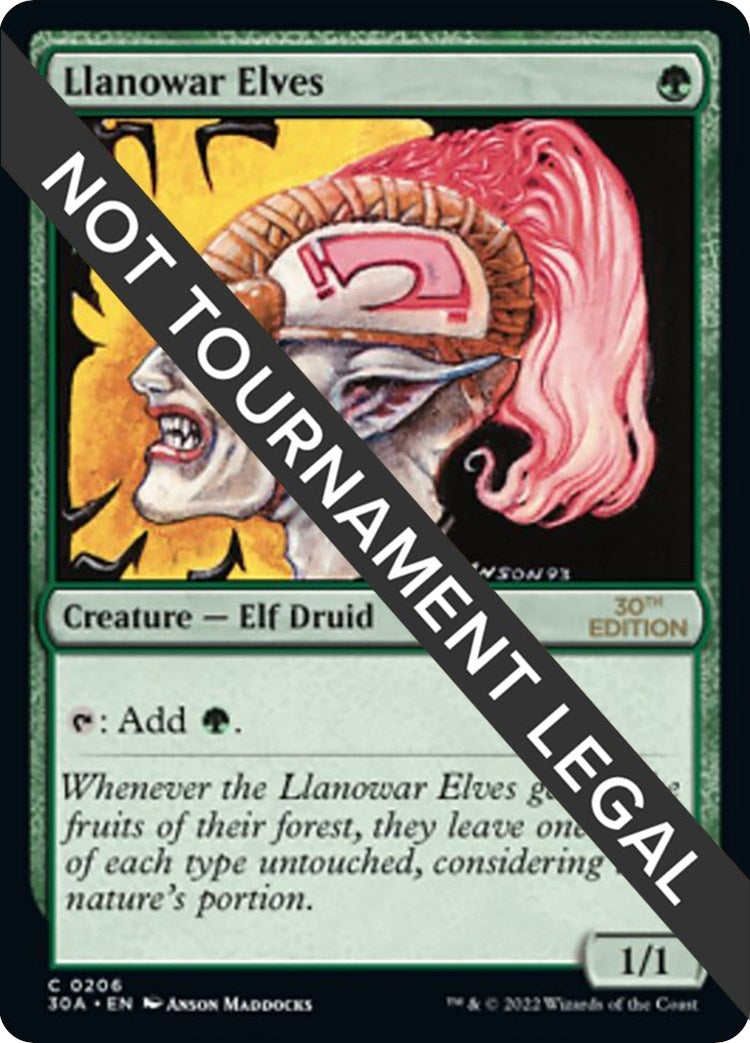 Image for Llanowar Elves (206) (30th Anniversary Edition) - Magic: The Gathering