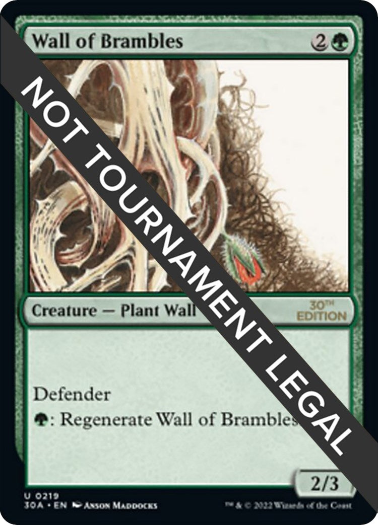 Image for Wall of Brambles (219) (30th Anniversary Edition) - Magic: The Gathering