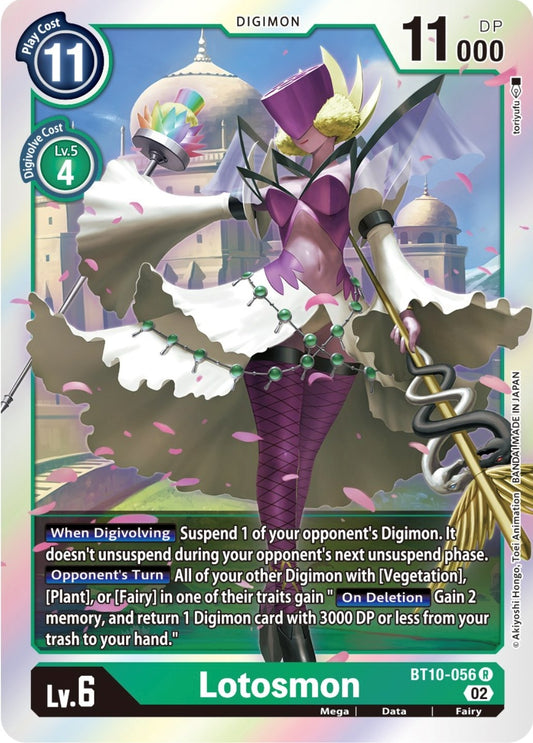Image for Lotosmon (BT10-056 R) (Xros Encounter) - Digimon Card Game