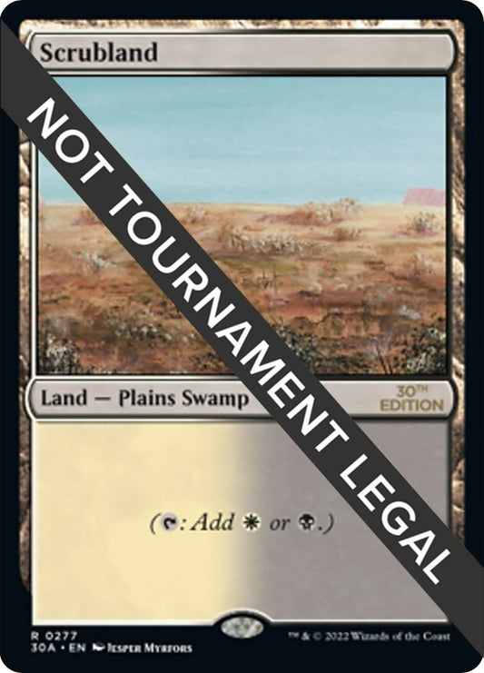 Image for Scrubland (277) (30th Anniversary Edition) - Magic: The Gathering