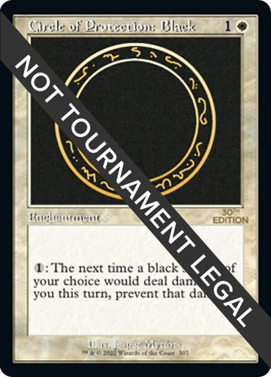 Image for Circle of Protection: Black (Retro Frame) (307) (30th Anniversary Edition) - Magic: The Gathering