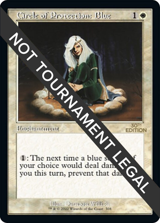 Image for Circle of Protection: Blue (Retro Frame) (308) (30th Anniversary Edition) - Magic: The Gathering