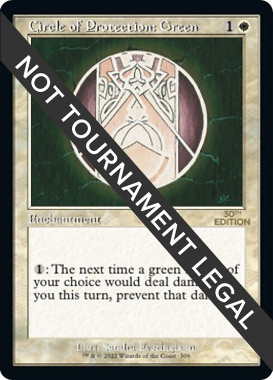 Image for Circle of Protection: Green (Retro Frame) (309) (30th Anniversary Edition) - Magic: The Gathering