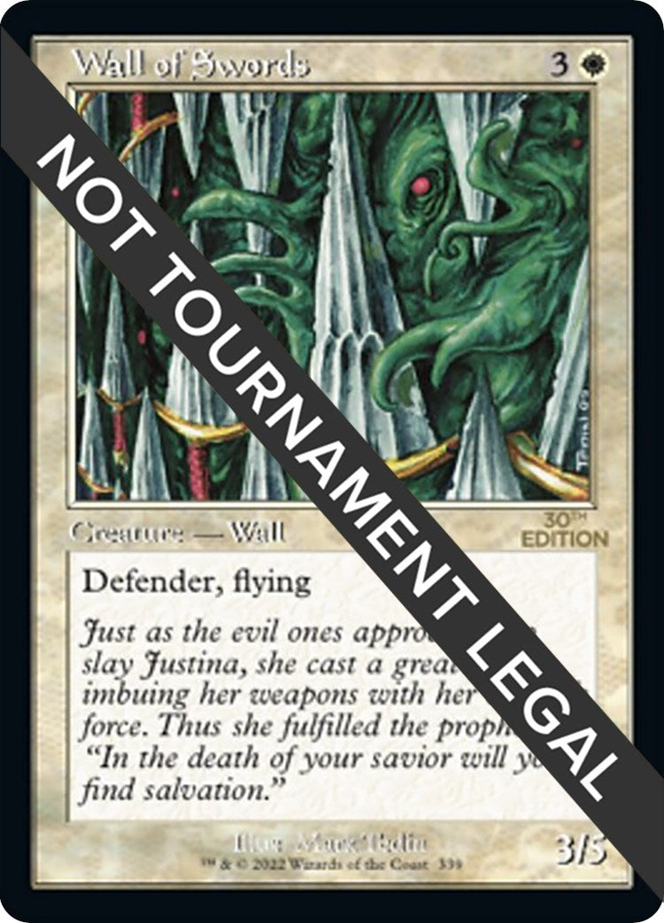 Image for Wall of Swords (Retro Frame) (339) (30th Anniversary Edition) - Magic: The Gathering