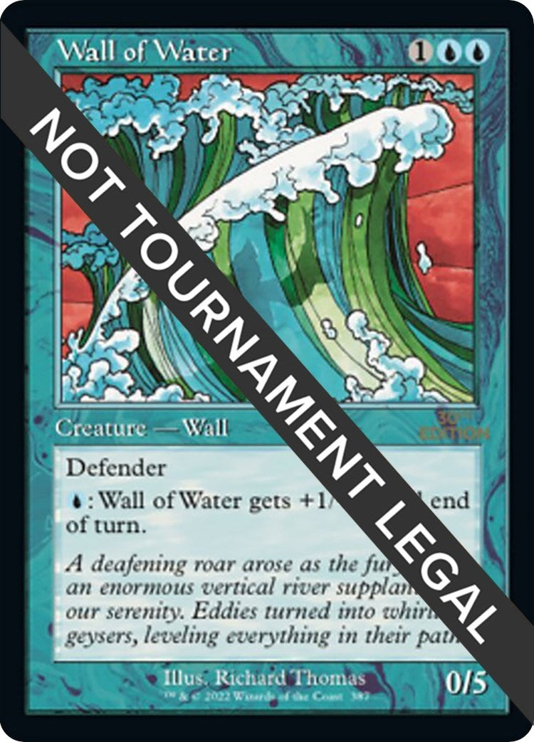 Image for Wall of Water (Retro Frame) (387) (30th Anniversary Edition) - Magic: The Gathering
