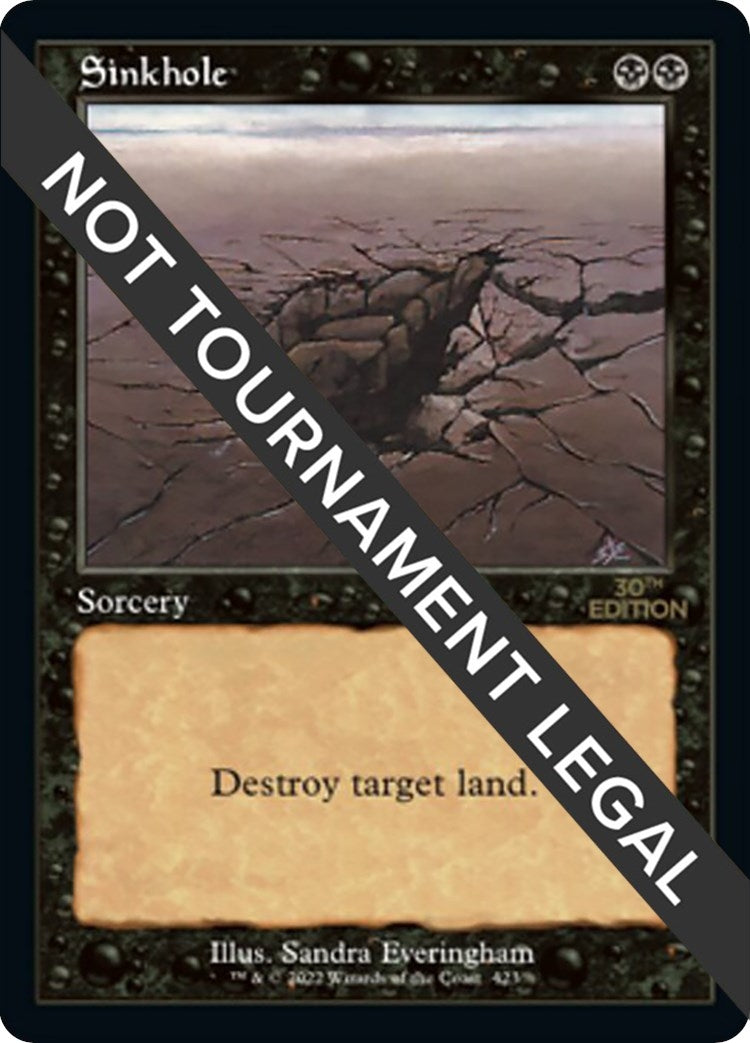 Image for Sinkhole (Retro Frame) (423) (30th Anniversary Edition) - Magic: The Gathering
