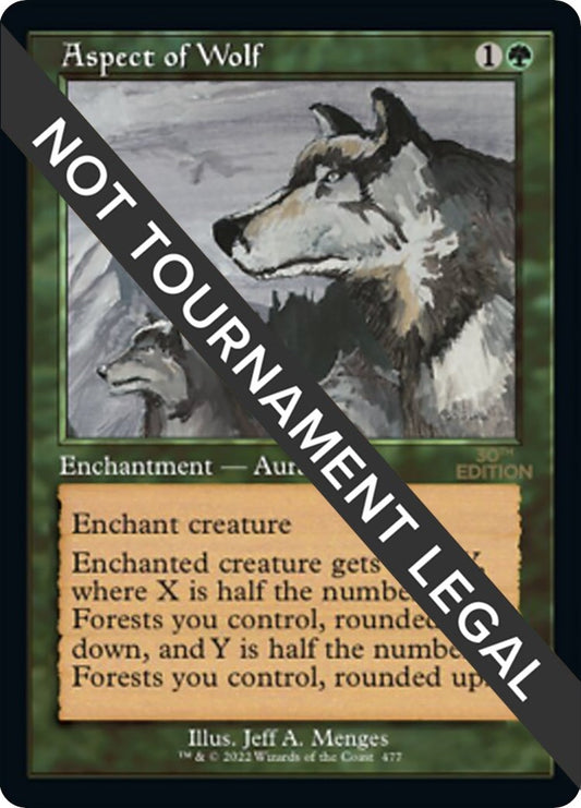 Image for Aspect of Wolf (Retro Frame) (477) (30th Anniversary Edition) - Magic: The Gathering