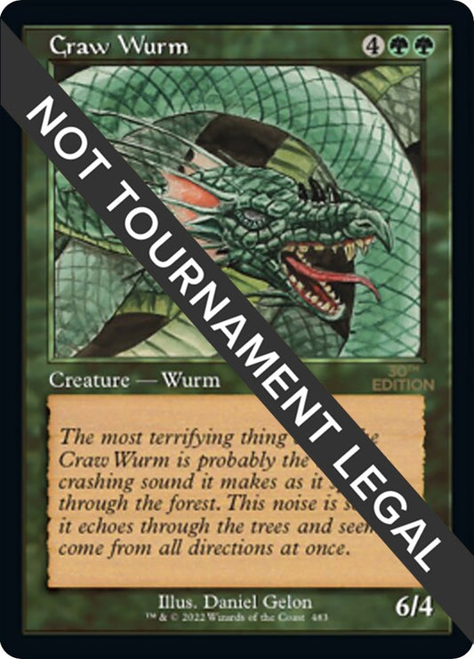 Image for Craw Wurm (Retro Frame) (483) (30th Anniversary Edition) - Magic: The Gathering