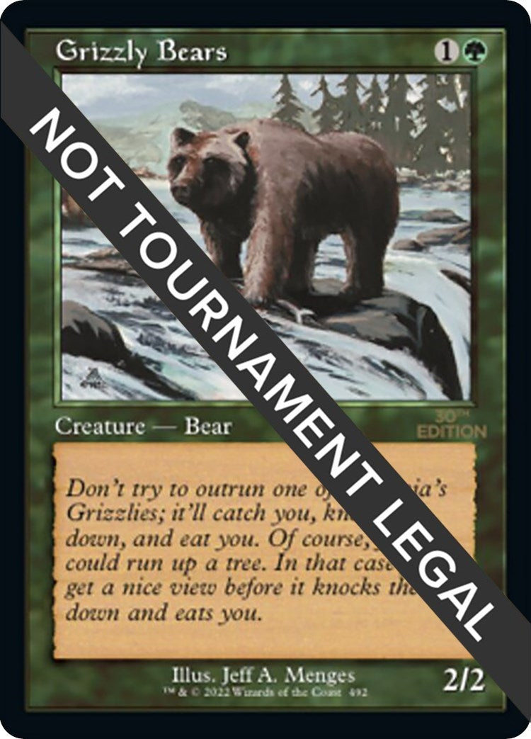 Image for Grizzly Bears (Retro Frame) (492) (30th Anniversary Edition) - Magic: The Gathering