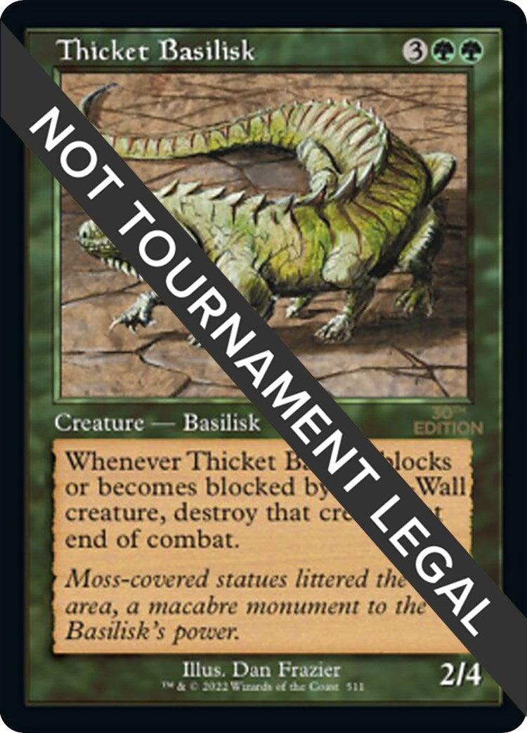 Image for Thicket Basilisk (Retro Frame) (511) (30th Anniversary Edition) - Magic: The Gathering