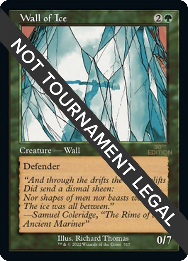 Image for Wall of Ice (Retro Frame) (517) (30th Anniversary Edition) - Magic: The Gathering