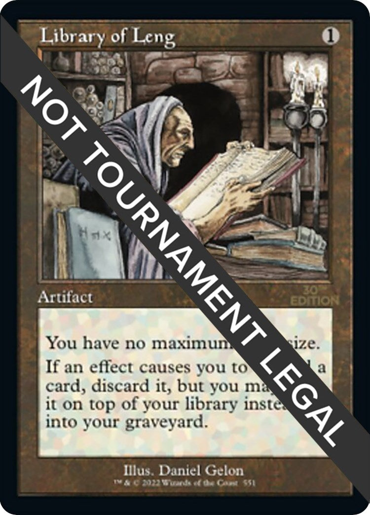 Image for Library of Leng (Retro Frame) (551) (30th Anniversary Edition) - Magic: The Gathering